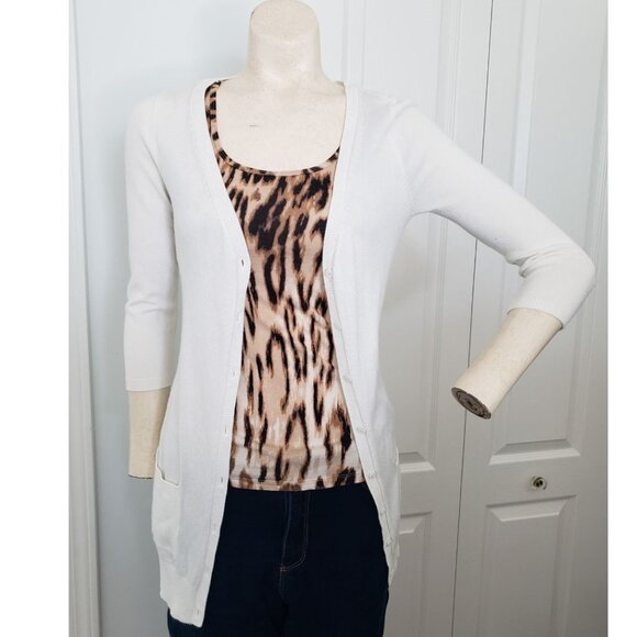 Dynamite White Cardigan XS - Picture 2 of 12